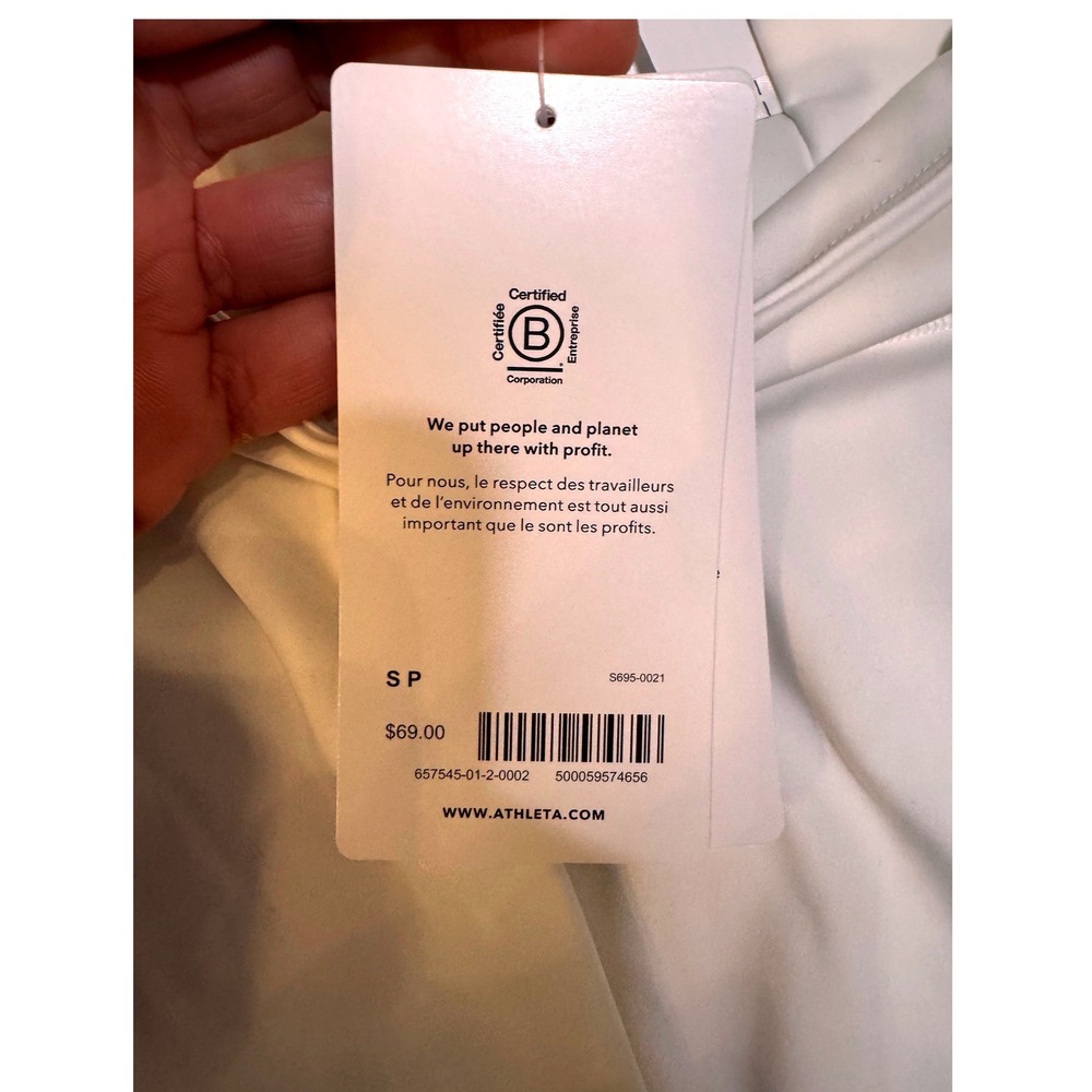 Athleta Ace Tennis Skort 13.5 White Built in Shorts Athleisure Size S Petite - Picture 5 of 6